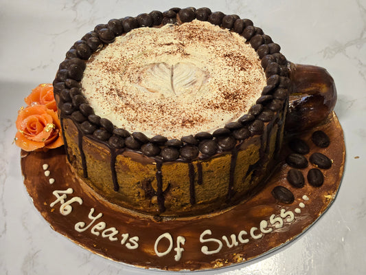 Coffee & Chocowalnut Cheese Cake